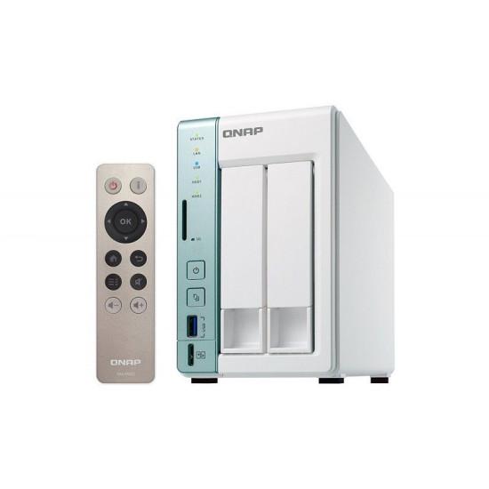 QNAP TS-251A-2G SERVEUR NAS DISKLESS, 2 BAIES, 2G DE RAM - TS-251A-2G