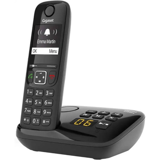 Téléphone sans fil DECT avec répondeur 14h autonomie Gigaset AS-690A