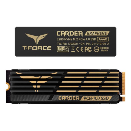 Disque dur SSD 1TB NVMe M.2 PCIe Gen4 T-FORCE CARDEA Z44L TeamGroup (765441058323)