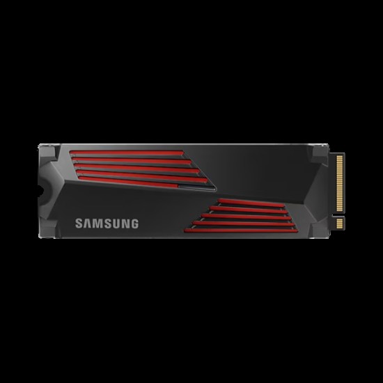 Disque dur SSD 2TB NVMe M.2 PCIe Gen4 990 PRO avec dissipateur Samsung (MZ-V9P2T0BW)