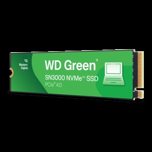 Disque dur SSD 2TB NVMe M.2 PCIe Gen3 Green SN3000 Western Digital (718037904610)