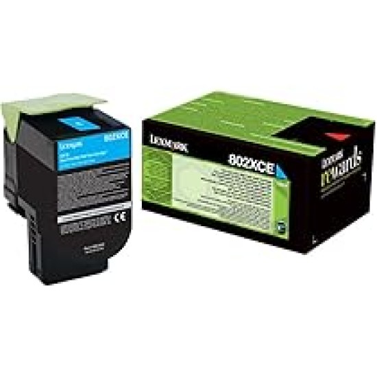 Toner Laser Cyan – Programme de retour Lexmark (70C80C0) Toner Laser Cyan – Programme de retour Lexmark (70C80C0)