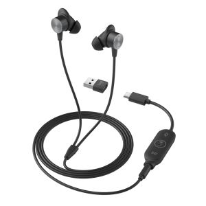 Écouteurs Filaire Logitech ZONE-WIRED-EARBUDS