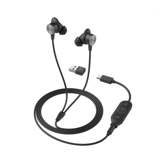 Écouteurs Filaire Logitech ZONE-WIRED-EARBUDS