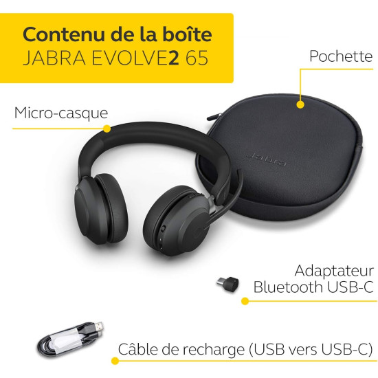 Casque Jabra EVOLVE2-65 Casque Jabra EVOLVE2-65