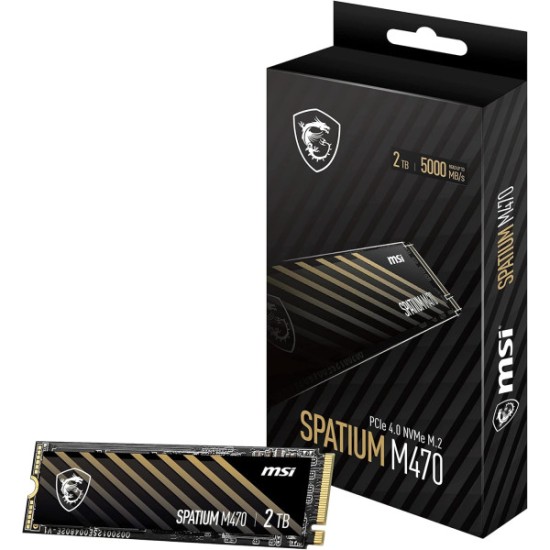 Disque dur SSD 1TB NVMe M.2 PCIe Gen4 SPATIUM M470 PRO MSI (4711377279963)