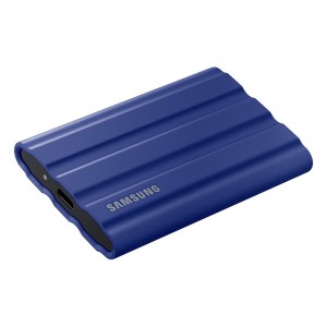 Disque dur SSD Externe 1TB USB 3.2 Gen2 T7 Shield Bleu Samsung (8806092968479)
