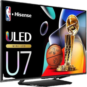 Écran Téléviseur 55" ULED Mini-LED 4K Hisense U7 Series HIS55U7N + Récepteur intégré Écran Téléviseur 55" ULED Mini-LED 4K Hisense U7 Series HIS55U7N + Récepteur intégré