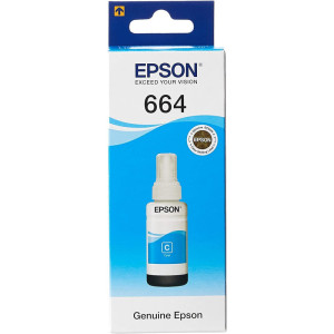 Epson 664 C (T6642) Cyan - Bouteille d'encre Epson d'origine (C13T66424A) Epson 664 C (T6642) Cyan - Bouteille d'encre Epson d'origine (C13T66424A)