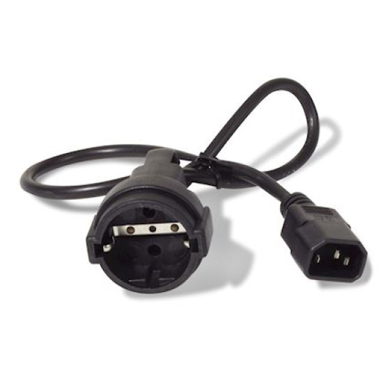 AP9880 Power Cord, C14 to CEE 7/7 Schuko, 0.6m