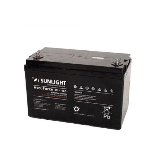Batterie 12V 100AH Sunlight SUN100AHACCU