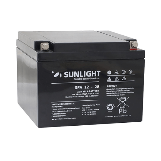 Batterie 12V 28AH 135W Sunlight SUN28AHSPHR
