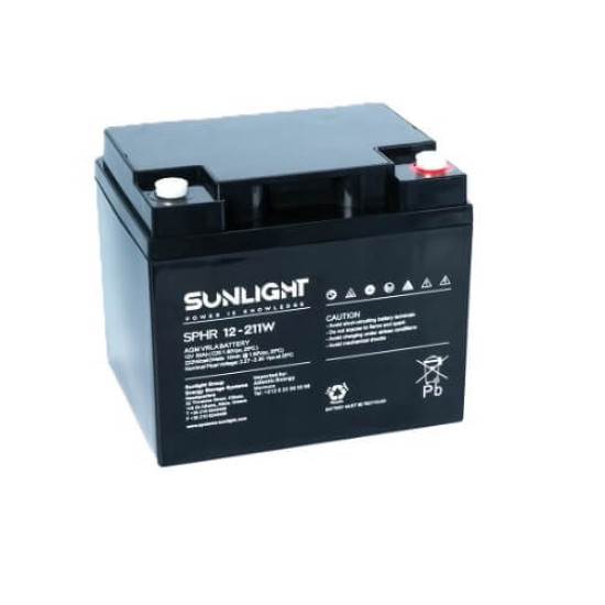 Batterie 12V 50AH 211W Sunlight SUN12V50AH