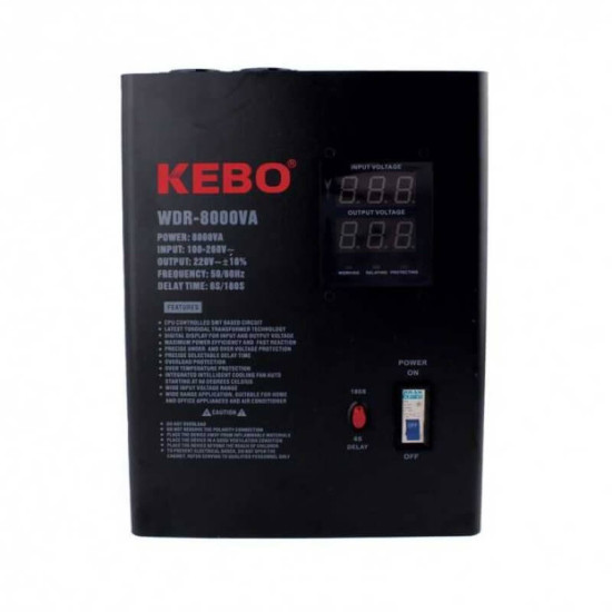 Régulateur de tension 4800W 220V Kebo HDR-8000VA