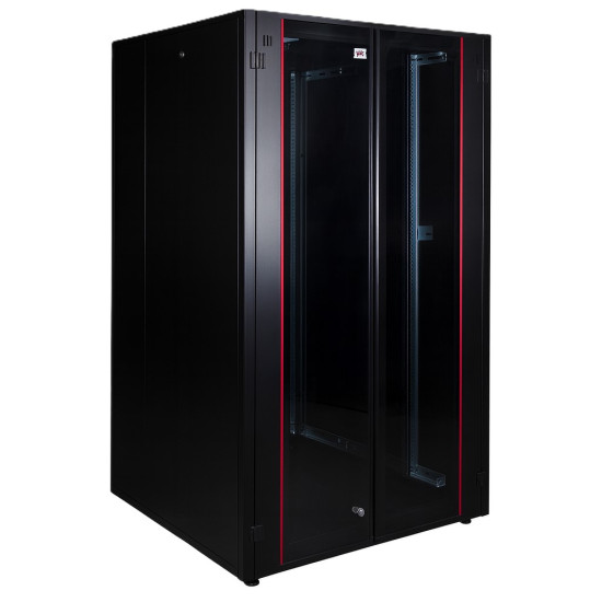 Armoire informatique 26U 800x800mm Hyperline Lande LN-HL26U8080-BL-B