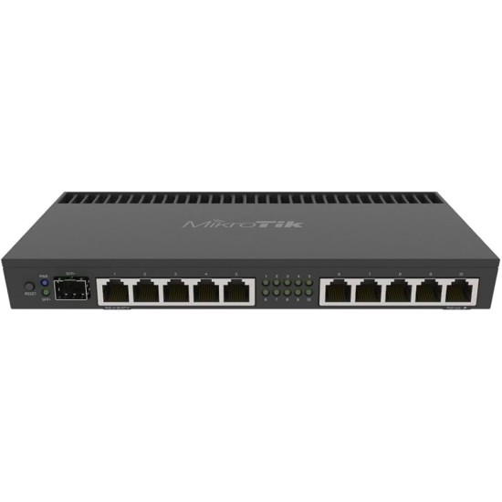 Routeur Gigabit 10 ports + SFP+ MikroTik (RB4011iGS+RM)