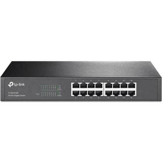 Switch Bureau Rackable 16Portes Gigabit TP-Link TL-SG1016D