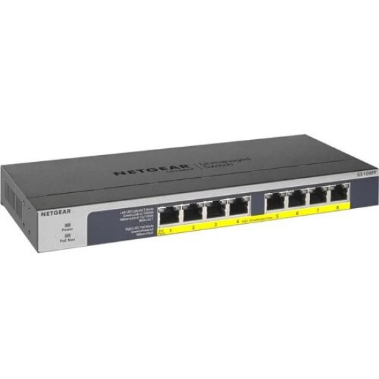 Switch 8Ports Gigabit PoE123W Netgear GS108PP