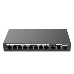 Switch Administrable 8-Ports PoE 1SFP 120W REYEE RG-ES210GS-P