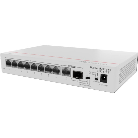 Switch 8Ports Gigabit PoE Huawei EKITENGINE-S110-8P2ST-98012269