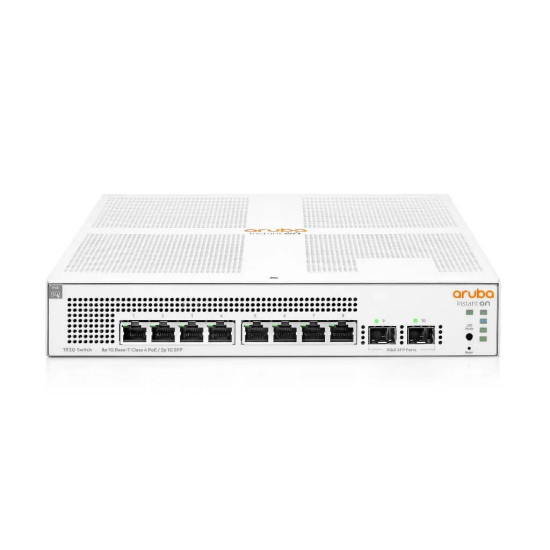 Switch 8Ports Gigabit PoE124W Classe4 2SFP Aruba INSTANTON-1930-JL681A