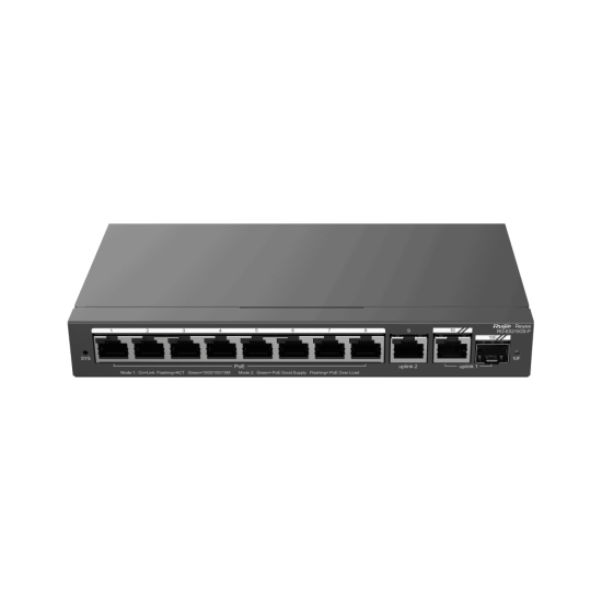 Switch Administrable 8Portes PoE 1SFP 120W Reyee RG-ES210GS-P