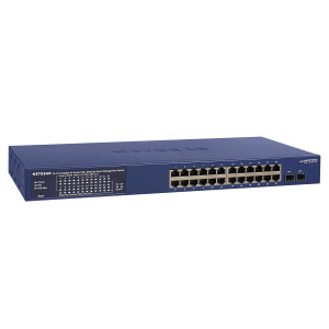 Switch Administrable 24-Ports Gigabit PoE+ 2SFP 380W NETGEAR GS724TPP