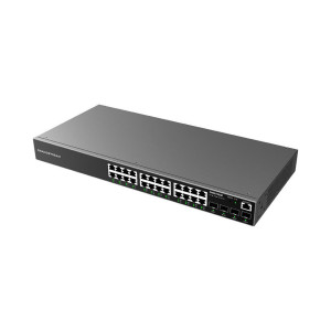 Switch Administrable Niveau2+ 24Portes PoE Gigabit 4SFP Grandstream GWN7803P