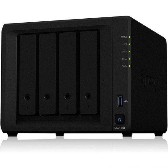 SERVEUR NAS SYNOLOGY 4 BAIES, 4 GO, DDR4 (DS918+)