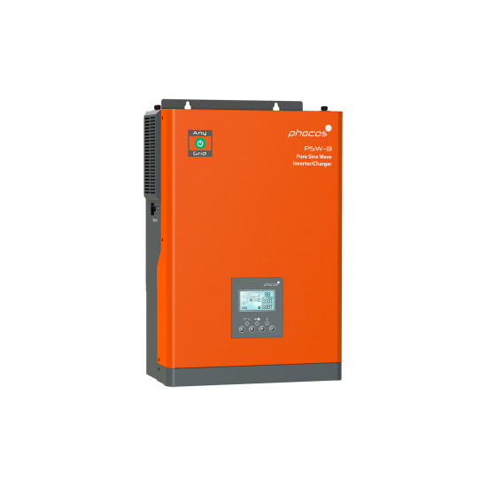 Onduleur Chargeur Hybride PHOCOS PSW-H-5K-48V Monophasé 230VAC + INJECTION