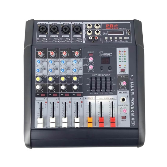 Table de mixage Amplifiée Phonic PMX-402D-USB