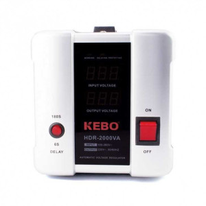 Régulateur de tension 1200W 220V Kebo HDR-2000VA