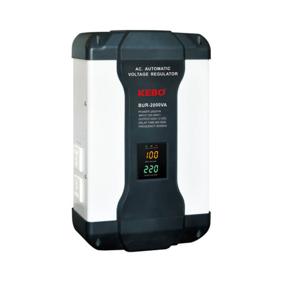 Régulateur de tension 2000W 220V Kebo BUR-2000VA