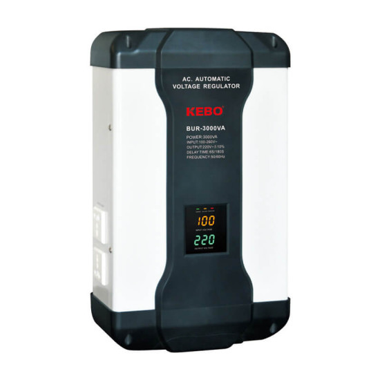 Régulateur de tension 3000W 220V Kebo BUR-3000VA
