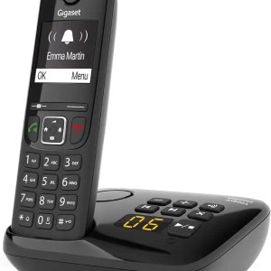 Téléphone sans fil DECT avec répondeur 14h autonomie Gigaset AS-690A