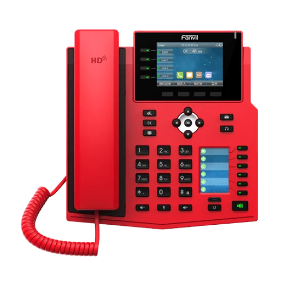 Fanvil X5U Téléphone IP SIP PoE Gigabit sans bloc d'alimentation